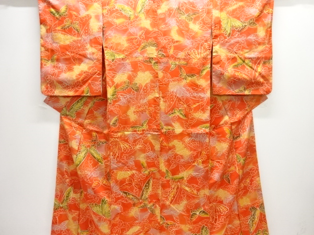 蝶模様小紋着物